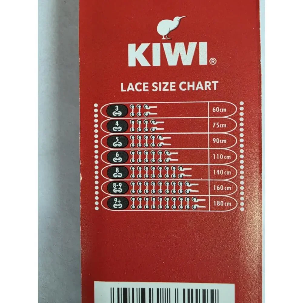 Kiwi Dress Laces Casual Black Shoe Lace 3 Pair 36-in / 91 Cm New